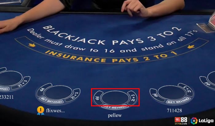 สูตร Blackjack: เลี่ยงเดิมพัน PP กับ 21+3