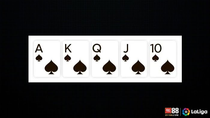 ลำดับไพ่ Poker – รอยัลฟลัช (Royal Flush)