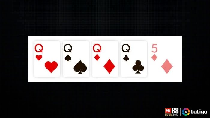 ลำดับไพ่ Poker – โฟร์การ์ด (Four of a kind)